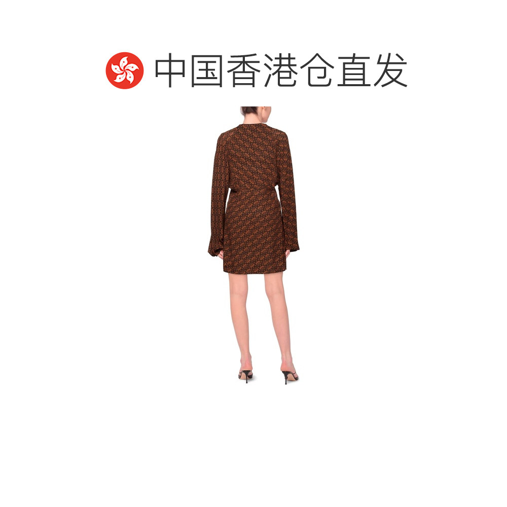 1h可退 香港直邮Pinko 品高 女士 短款连衣裙 brown棕色 舒适时尚,淘宝优惠券,粉丝福利购,淘宝优惠卷