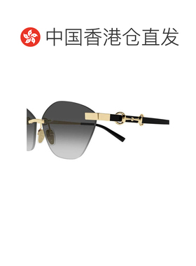 1h可退 香港直邮Gucci 古驰 女士 GG2050S col. 001 金色太阳眼镜