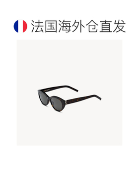 自营欧洲直邮YSL圣罗兰 SL M148/F女士深哈瓦那色/银色/灰色醋酸