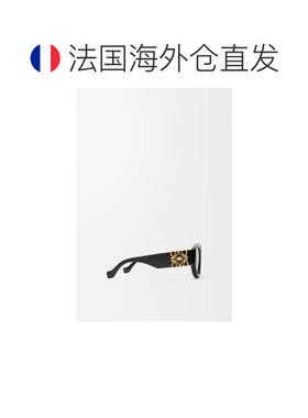 自营欧洲直邮LOEWE罗意威 Anagram女士加大号黑色醋酸纤维蝴蝶太