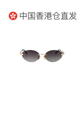 香港直邮GUCCI 女士眼镜 GG2051S002 SS2026 灰色 椭圆形镜框太阳