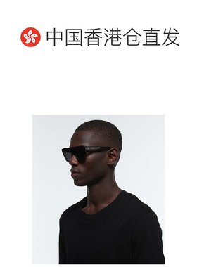 1h可退 香港直邮Celine 思琳 男士 矩形太阳眼镜 black黑色 舒适