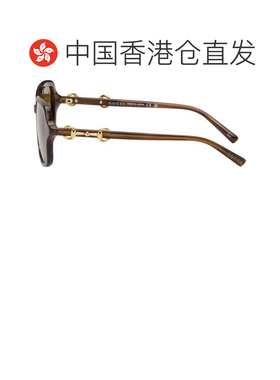 1h可退 香港直邮Gucci 古驰 女士 棕色 Navigator Frame 太阳镜