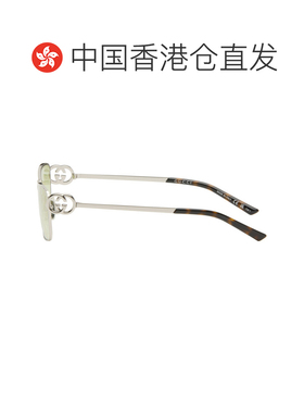 1h可退 香港直邮Gucci 古驰 女士 银色太阳镜 GG2045S004SILVERSI