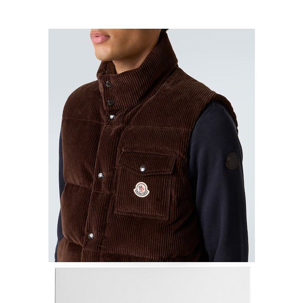 1h可退 香港直邮Moncler 盟可睐 男士 Agen 棉质灯芯绒羽绒马甲,淘宝优惠券,粉丝福利购,淘宝优惠卷