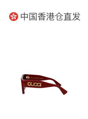 1h可退 香港直邮Gucci 古驰 女士 几何框太阳镜 GG1772S brown棕