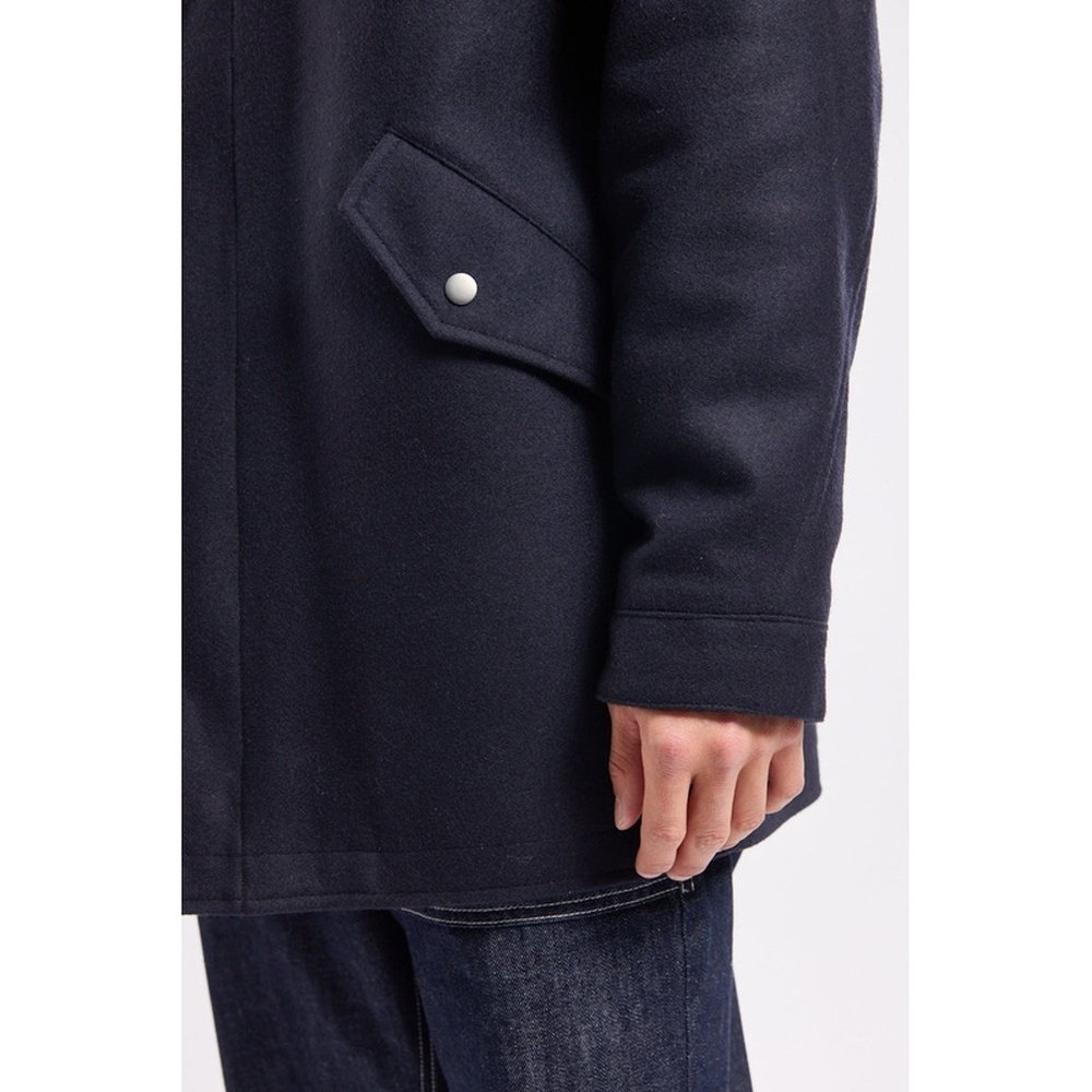 自营欧洲直邮Armor Lux 男士海军蓝羊毛连帽大衣外套男装夹克,淘宝优惠券,粉丝福利购,淘宝优惠卷