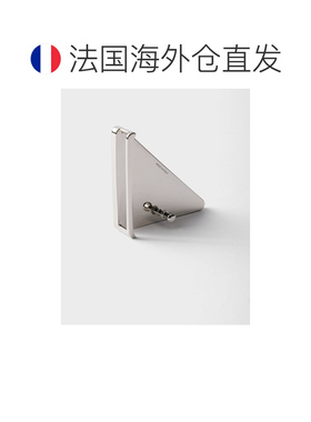 自营欧洲直邮PRADA普拉达 男士蓝色小牛皮绒面搭扣配饰皮带腰带