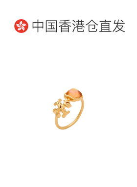 1h可退 香港直邮Tory Burch 托里 伯奇 女士 戒指 yellow黄色 舒