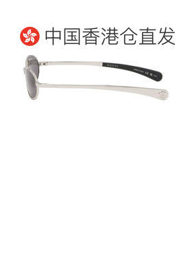 香港直邮Gucci 古驰 男士 银色 Oval Frame 太阳镜 GG1942S002SIL
