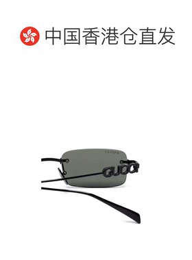 香港直邮Gucci 古驰 男士 00 全黑灰色金属太阳眼镜 GG808S001