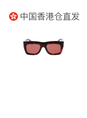 1h可退 香港直邮Gucci 古驰 男士 矩形太阳镜 GG1811S red红色 舒