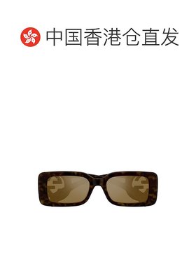 香港直邮Gucci 古驰 女士 矩形框太阳镜 GG1325S colorful花色 舒
