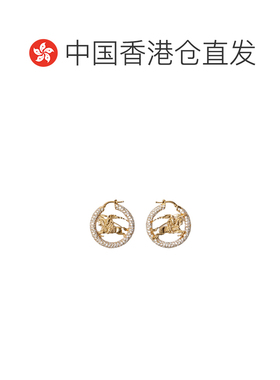 Burberry EKD 密镶环形耳环 81120391配饰【付后1h可退】
