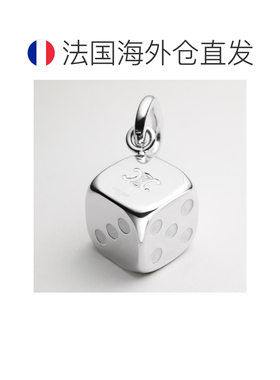 自营1h可退 欧洲直邮CELINE思琳 Triomphe女士银色/白色铝和珐琅
