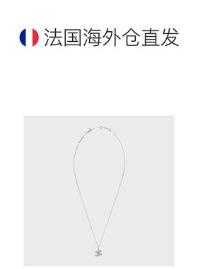自营1h可退 欧洲直邮Celine/赛琳 女士银色黄铜/水晶吊坠