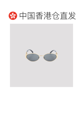 1h可退 香港直邮versace 范思哲 女士 金色金属太阳眼镜 0VE22991
