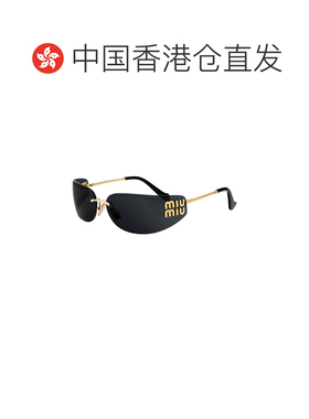 香港直邮MIU MIU 女士太阳镜 0MUA51S5AK5S0 SS2026 金色 0MU A51