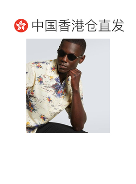 1h可退 香港直邮Prada 普拉达 男士 椭圆形太阳眼镜 black黑色 舒