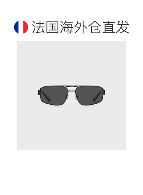 自营欧洲直邮Hugo Boss x VCARB男士黑色醋酸纤维logo标识太阳镜