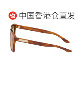 香港直邮Gucci 古驰 男士 棕色 Institutional Logo 太阳镜 GG207
