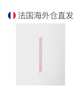 欧洲直邮自营PRADA普拉达 女士白色/粉色丝质提花领带