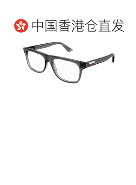 香港直邮Gucci 古驰 男士 徽标矩形框平光镜 GG1117O