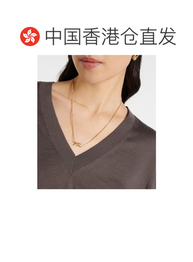 香港直邮Bottega Veneta 葆蝶家 女士 18kt 打结镀金纯银项链