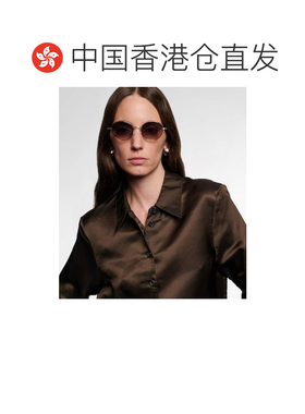 1h可退 香港直邮KHAITE 女士 x Oliver Peoples 1994C 圆形太阳眼