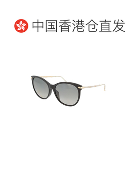 香港直邮GUCCI 女士眼镜 GG3777ANW AW2025 灰色 徽标细节太阳镜