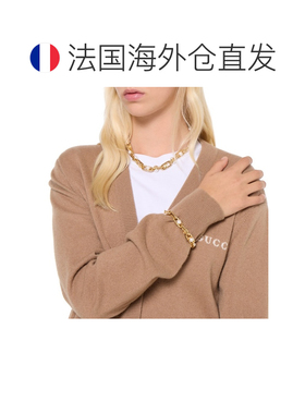 自营欧洲直邮GUCCI古驰 金色黄铜活动珠子手链男女通用珍珠配饰