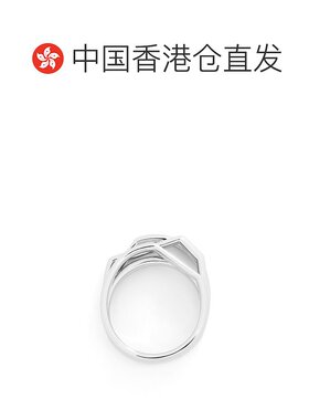 香港直邮Loewe 叠层戒指 罗意威珐琅纯银配饰J069305X03