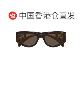 1h可退 香港直邮Gucci 古驰 女士 棕色 Cat-Eye Frame 太阳镜 GG1