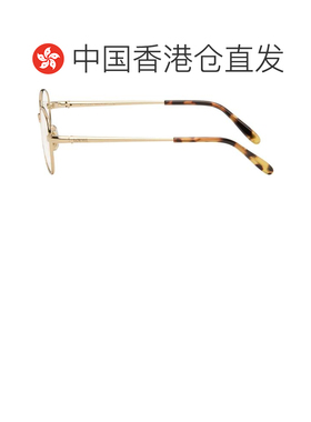 1h可退 香港直邮LOEWE 罗意威 女士 金色 Slim Square 眼镜 LW501