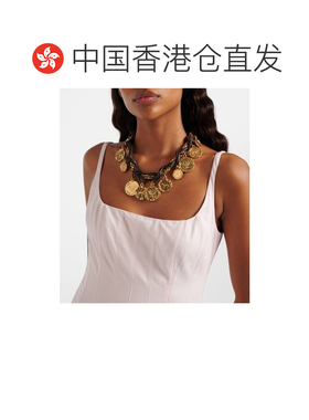 1h可退 香港直邮Jacquemus 女士 Pieces 皮革吊饰项链 brown棕色