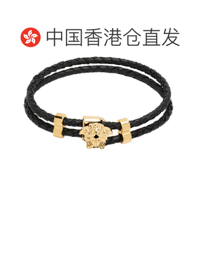 1h可退 香港直邮versace 范思哲 男士 La Medusa Leather 手环 DG