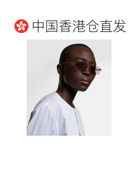 1h可退 香港直邮DIOR 迪奥 女士 C S4U 矩形太阳眼镜 purple紫色