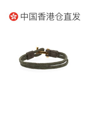 1h可退 香港直邮Tom Ford 汤姆 福特 男士 绿色尼龙手链 JM100TLE