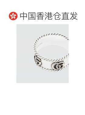 香港直邮Gucci 古驰 男士 双G纯银戒指 000919 metal金属色 舒适
