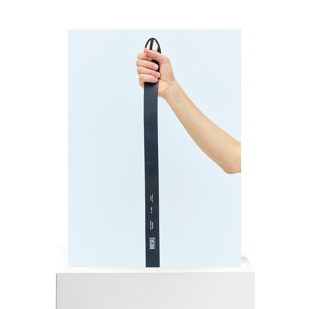 香港直邮Diesel 迪赛 男士 带皮革扣的皮带 X09257P3738牛皮腰带 - 图3