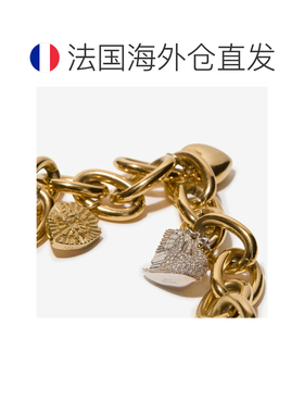 自营欧洲直邮Burberry博柏利 Charm系列女士金色/多色黄铜链环项