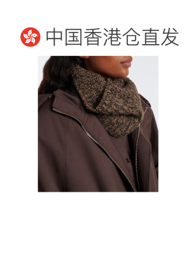 香港直邮Lemaire 女士 羊驼毛牛毛围脖 brown棕色【付后1h可退】