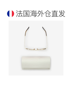自营欧洲直邮Burberry博柏利 Check男女同款浅金色金属飞行员太阳