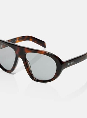 香港直邮Prada 普拉达 女士 徽标飞行员太阳眼镜