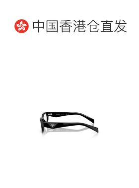 1h可退 香港直邮Prada 普拉达 女士 矩形平光镜 PRB05V black黑色