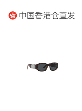 香港直邮VERSACE 男士太阳镜 VE4361542387 AW2023 黑色 徽标太阳