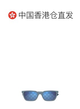 香港直邮Gucci 古驰 男士 几何框太阳镜 GG1539S blue蓝色 舒适时