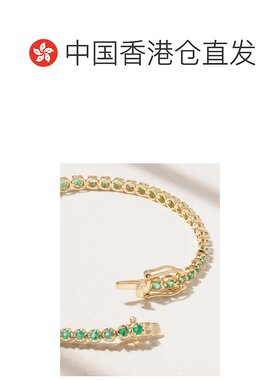 1h可退 香港直邮Tom Ford 汤姆 福特 女士 18克拉金翠绿色手链