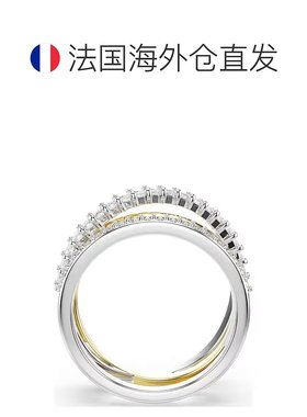 欧洲直邮Swarovski 施华洛世奇 Hyperbola 三圈爪镶合成戒指