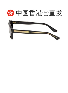 1h可退 香港直邮Marni 玛尼 男士 黑色 Yunari 太阳镜 BlackNGR